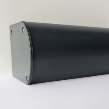 Cassette duo rolgordijn antraciet Ral 7021 Rond